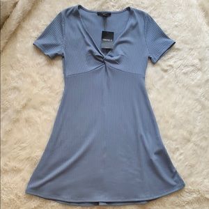 Dusty Blue Knit Dress